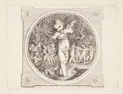 Amor s lukem a šípem od Marguerite Louise De Lorme du Ronseray