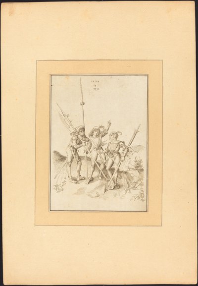 Tři Lansquenety od Maria Catharina Prestel, after Albrecht Dürer