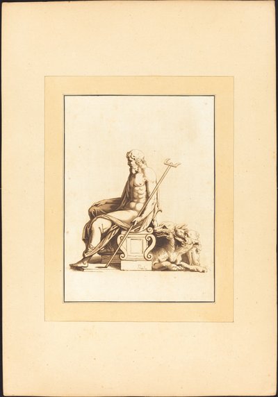 Pluto od Maria Catharina Prestel after Giulio Romano