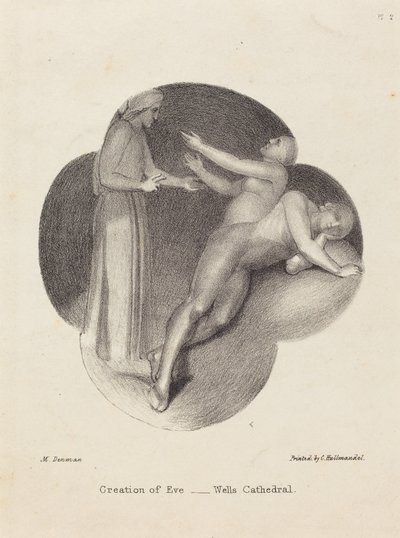 Stvoření Evy z katedrály ve Wellsu od Maria Denman after John Flaxman