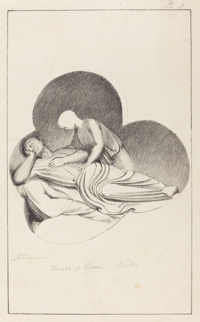 Smrt Izáka z katedrály ve Wellsu od Maria Denman after John Flaxman