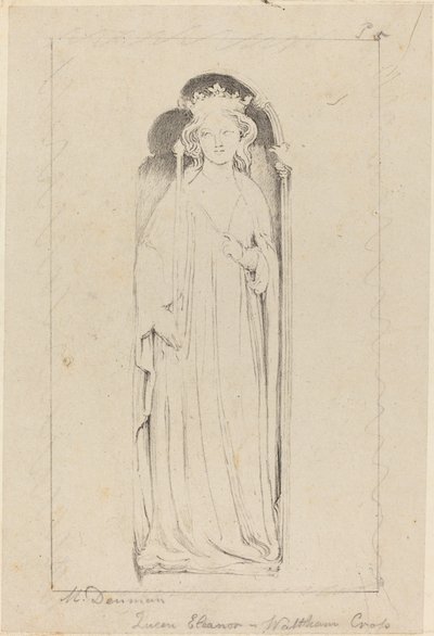 Královna Eleanor z Waltham Cross od Maria Denman after John Flaxman