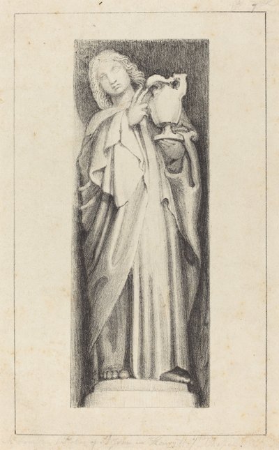 Saint John, z kaple Jindřicha Sedmého Westminster Abbey od Maria Denman after John Flaxman