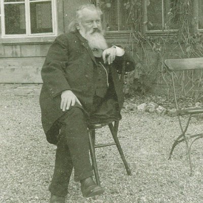 Portrét skladatele Johannese Brahmse 1833-1897, 1894 od Maria Fellinger