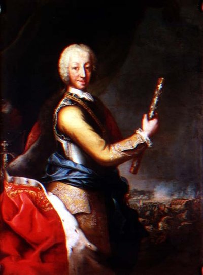Portrét Carla Emanuela III. Savojského, krále Sardinie (1701-73) od Maria Giovanna Battista Clementi