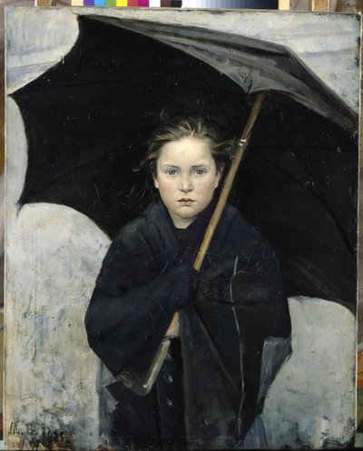 Umbrella - Bashkirtseva, Maria Konstantinovna (1860-1884) - 1883 - Olej na plátně - 93x74 - Státní ruské muzeum, Petrohrad od Maria Konstantinova Bashkirtseva