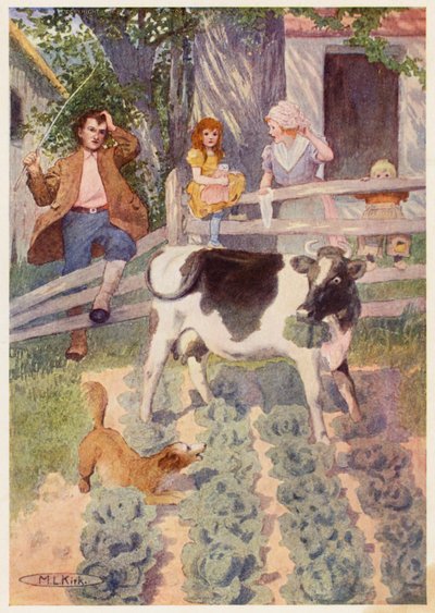Ilustrace k příběhu Rip Van Winkle (barevná litografie) od Maria Louise Kirk