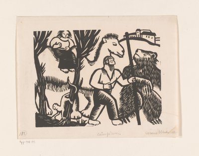Bärenführer (původní název na objektu) od Maria Uhden (signed by artist)