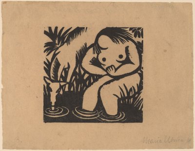 Žena u vody, 1918. od Maria Uhden