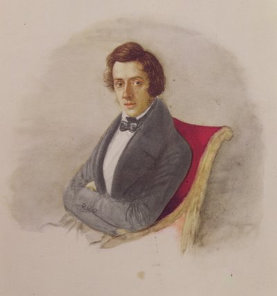 Portrét Frederika Chopina (1810-49) od Maria Wodzinska