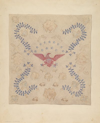 Přehoz na postel Eagle and Stars od Marian Curtis Foster
