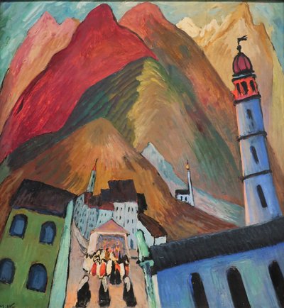 1924 Werefkinův průvod u Ascony od Marianne von Werefkin