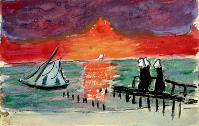 Baltské moře, 1910 od Marianne von Werefkin
