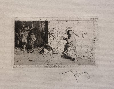 Ulice v Seville od Mariano Fortuny y Marsal