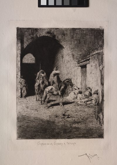 Stráž Casbah v Tétouanu od Mariano Fortuny y Marsal