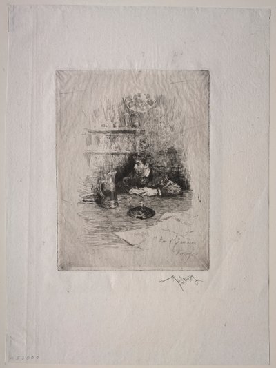 Portrét Zamacois. od Mariano José María Bernardo Fortuny y Carbó