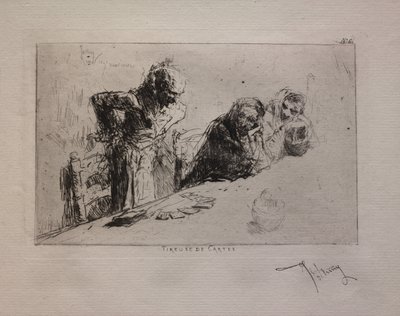 Zásuvka na karty, 1867. od Mariano José María Bernardo Fortuny y Carbó