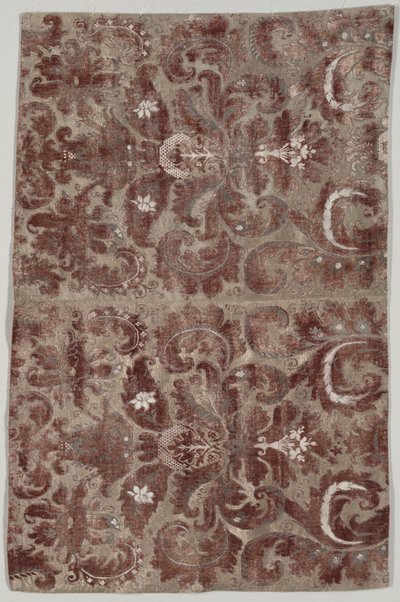 Dva spojené panely "Fortuny Painted Velvet" od Mariano Fortuny y Madrazo