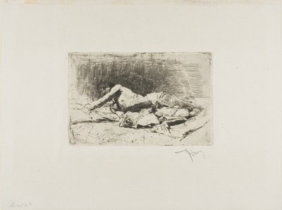 Man Rolling od Mariano Fortuny y Marsal