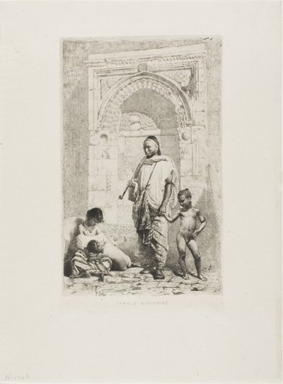 Marocká rodina od Mariano Fortuny y Marsal
