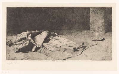 Mrtvé tělo Kabyle Kabyle mort (název na objektu) od Mariano José María Bernardo Fortuny y Carbó