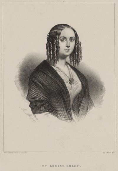Louise Colet, 1843. od Marie Alexandre Menut Alophe