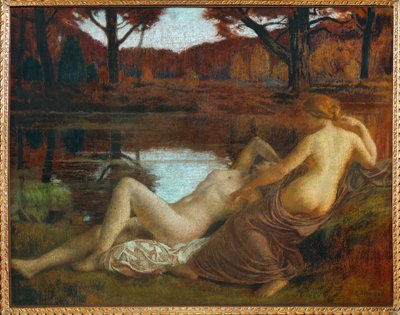 Les Dryades (malba na plátně) od Marie Auguste Emile Rene Menard