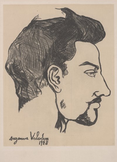 Portrét Utrillo v profilu od Marie Clementine Valadon