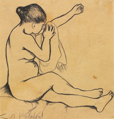 Sedící ženský akt, první třetina 20. století. od Marie Clementine (Suzanne) Valadon