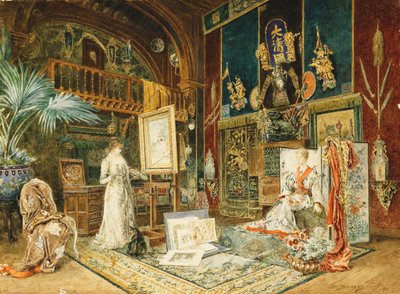 Studio Sarah Bernhard, 1885 od Marie Desire Bourgoin