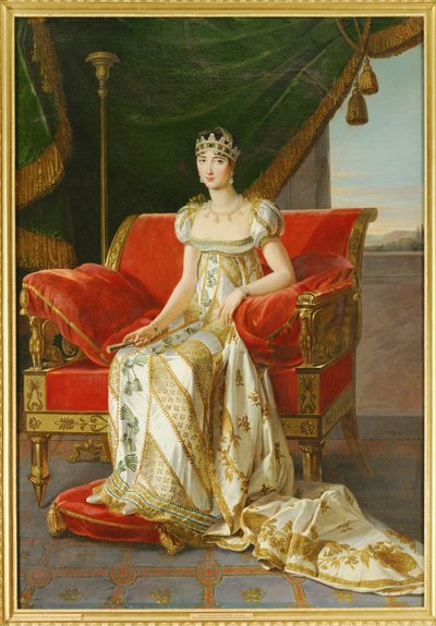 Paulina Bonapartová, sestra Napoleona I. (malba na plátně) od Marie Guilhelmine Benoist