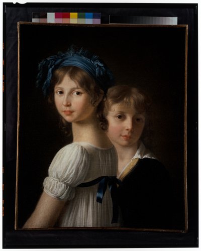 Sisaren ja hänen nuoremman veljensä muotokuva od Marie Victoire Lemoine