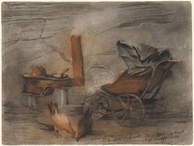 Interiér chudého domu v Ardenách od Marie de Roode Heijermans