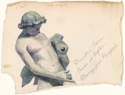 Opilý faun, Museo v Neapoli od Marietta Minnigerode Andrews