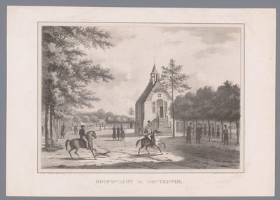Pohled na hlavní stráž v Oosterwijku Hoofdwacht in Oisterwijk (titul na objektu) od Marinus Adrianus van Straten