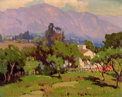 Krajina jižní Kalifornie (olej na plátně) od Marion Kavanagh Wachtel