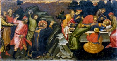 Ukamenování a pohřbení svatého Štěpána, prvního křesťanského mučedníka, c36 c1394-1424 od Mariotto di Nardo