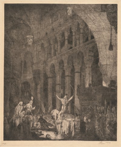 Mohamed II v Aye Sophia od Marius Alexander Jacques Bauer