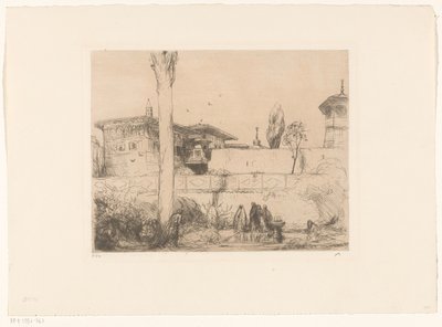 Palác Bachi-Seraï na Krymu od Marius Bauer (signed by artist)