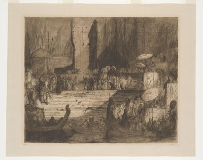 Pohřeb na Ganze od Marius Bauer (signed by artist)