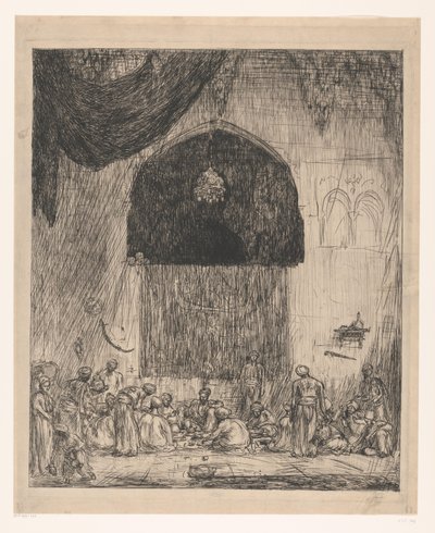 Jíst orientální muže od Marius Bauer (signed by artist)