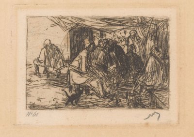 Kavárna v Konstantinopoli od Marius Bauer (signed by artist)