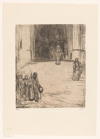 Mešita v Konstantinopoli od Marius Bauer (signed by artist)