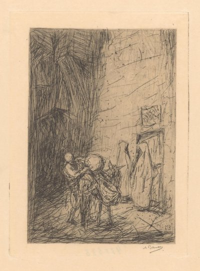osmanský obchodník od Marius Bauer (signed by artist)