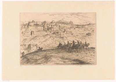 Jezdci na kopci od Marius Bauer (signed by artist)