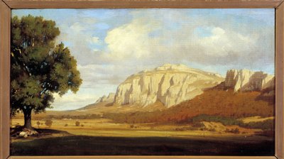 Pohled na masiv Sainte Baume od Marius Engaliere