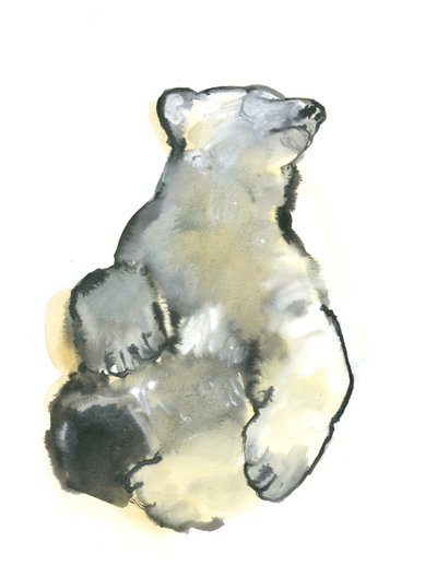 Bliss, 2015, (akvarel na papíře) od Mark Adlington