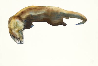 Zlato, akvarel na papíře (2014) od Mark Adlington
