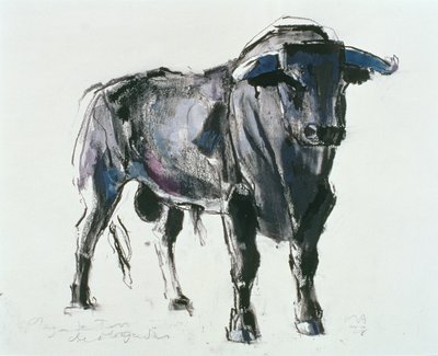Plaza de Toros de Miajadas, 1998 (kombinovaná média na papíře) od Mark Adlington