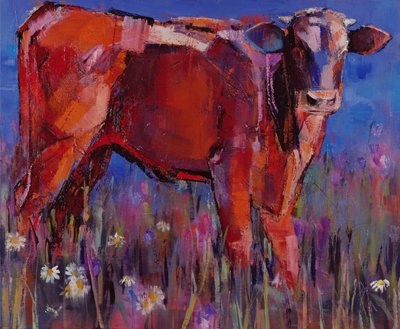Červené tele, Cazalla de la Sierra, 1999 od Mark Adlington